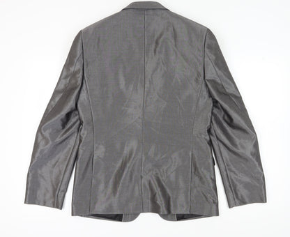Mens UK Size 40 Burton Regular Grey Suit Jacket