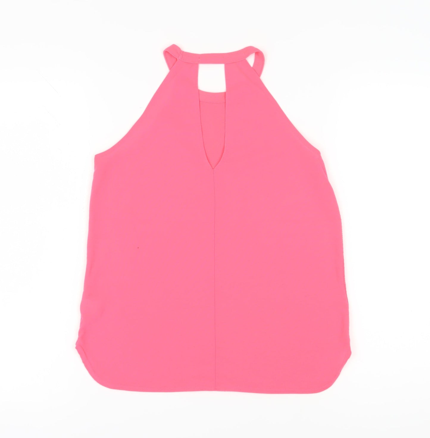 Womens UK Size 8 River Island Pink Basic Tank