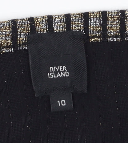 Womens UK Size 10 River Island Multicoloured Basic Tank