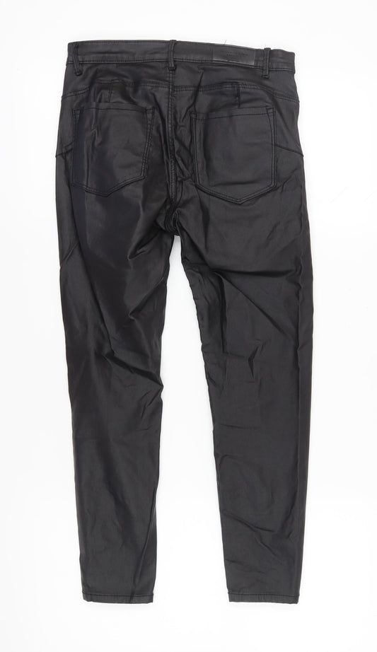 Stradivarius Women's Black Trousers UK 12
