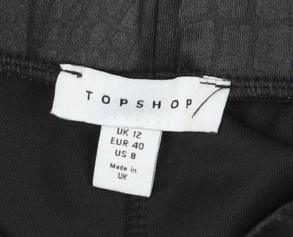 Womens UK Size 12 Topshop   Black Leggings