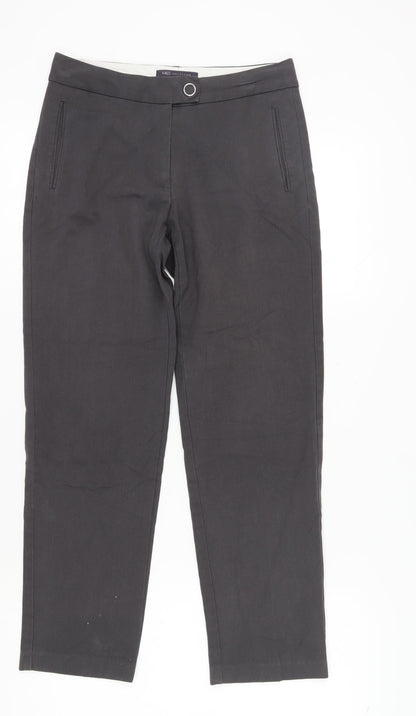 Womens UK Size 8 Marks and Spencer Classic Fit Casual Workwear Black Trousers