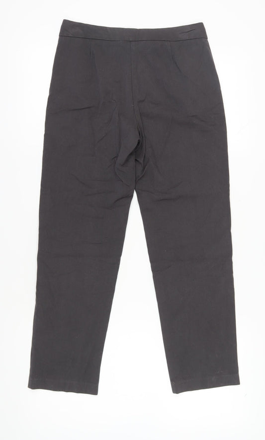 Womens UK Size 8 Marks and Spencer Classic Fit Casual Workwear Black Trousers