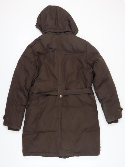Boysen's Women's Brown Hooded Parka Coat Size 14