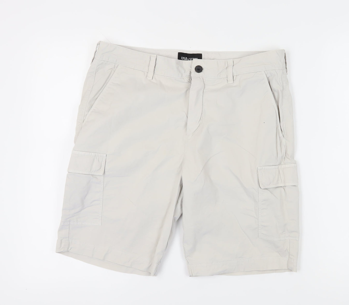 Lyle & Scott Men's Beige Cargo Shorts Size L
