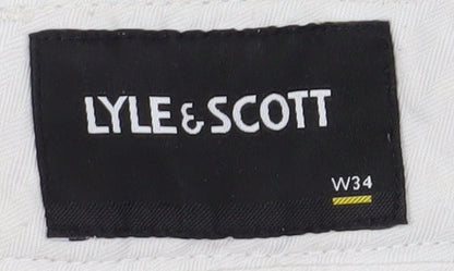 Lyle & Scott Men's Beige Cargo Shorts Size L