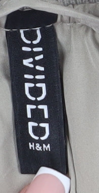 H&M Women's Beige Bomber Jacket XS - Quilted Zip Casual