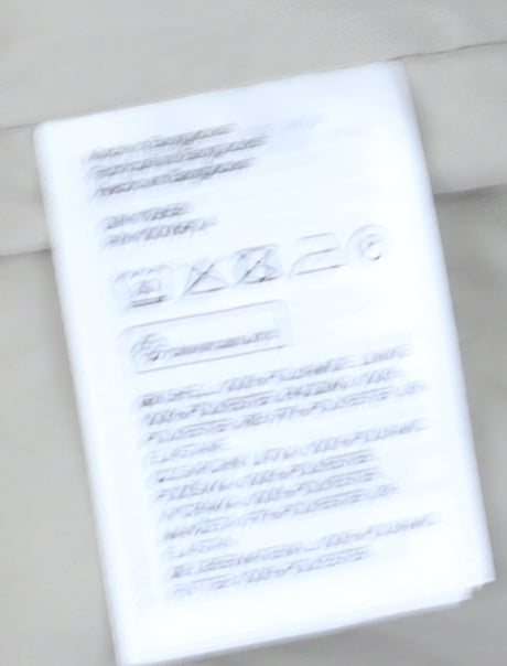 H&M Women's Beige Bomber Jacket XS - Quilted Zip Casual