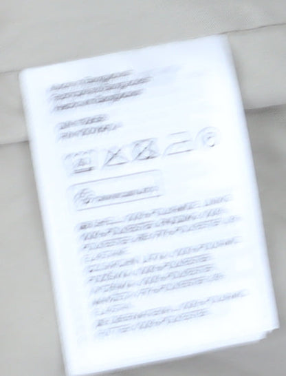 H&M Women's Beige Bomber Jacket XS - Quilted Zip Casual