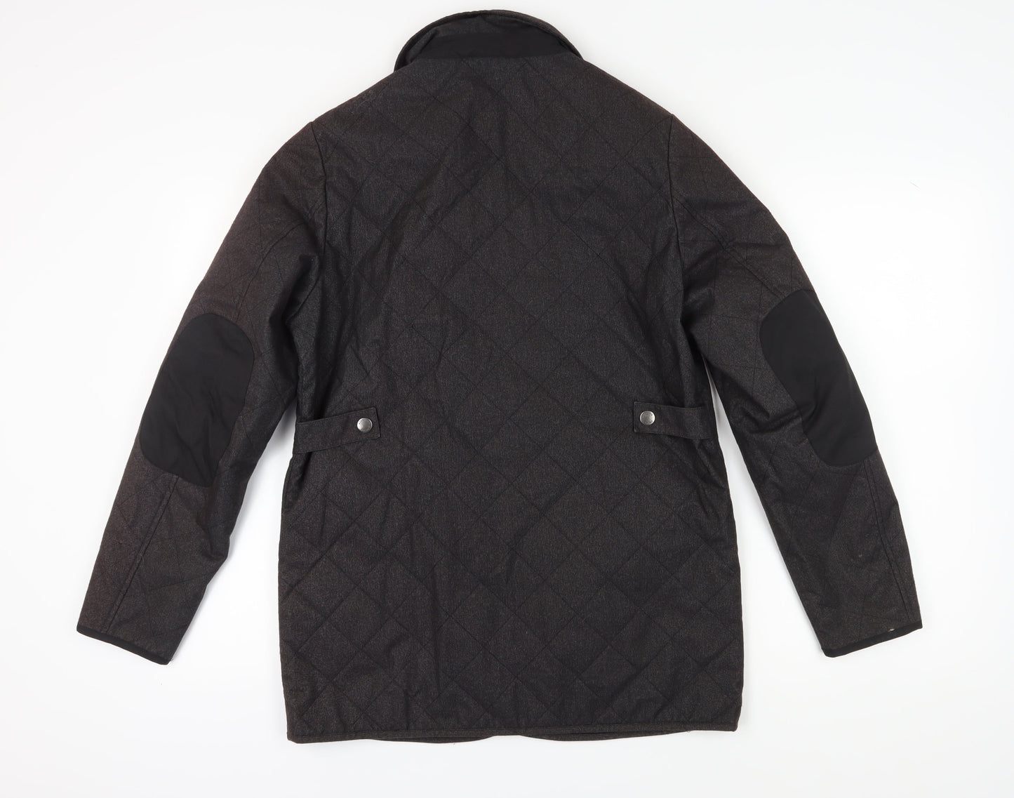 Mens UK Size S Sterling Black Quilted Coat