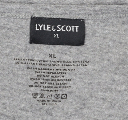 Lyle & Scott Men's Grey XL Crew Neck T-Shirt