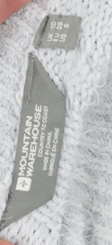 Womens UK Size 10 Mountain Warehouse Grey Pullover Jumper
