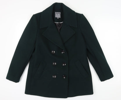 Principles Women's Green Pea Coat Size 14