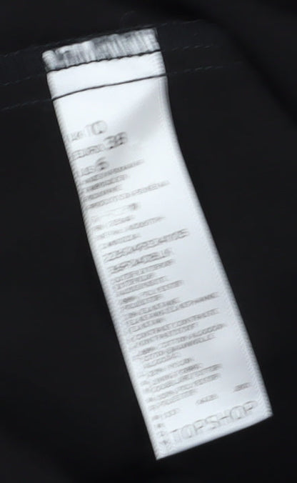 Topshop Women's Black Lace Playsuit Size 10