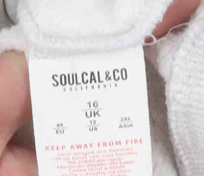 SoulCal & Co Women's Grey Pullover Hoodie Size 16