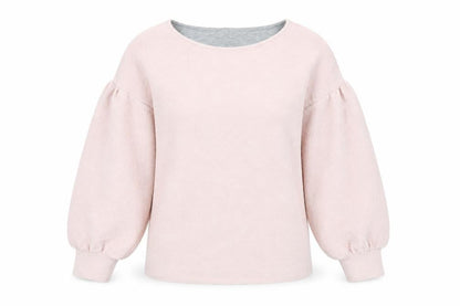 Front view of French Connection Women's Pink XS Balloon Sleeve Blouse