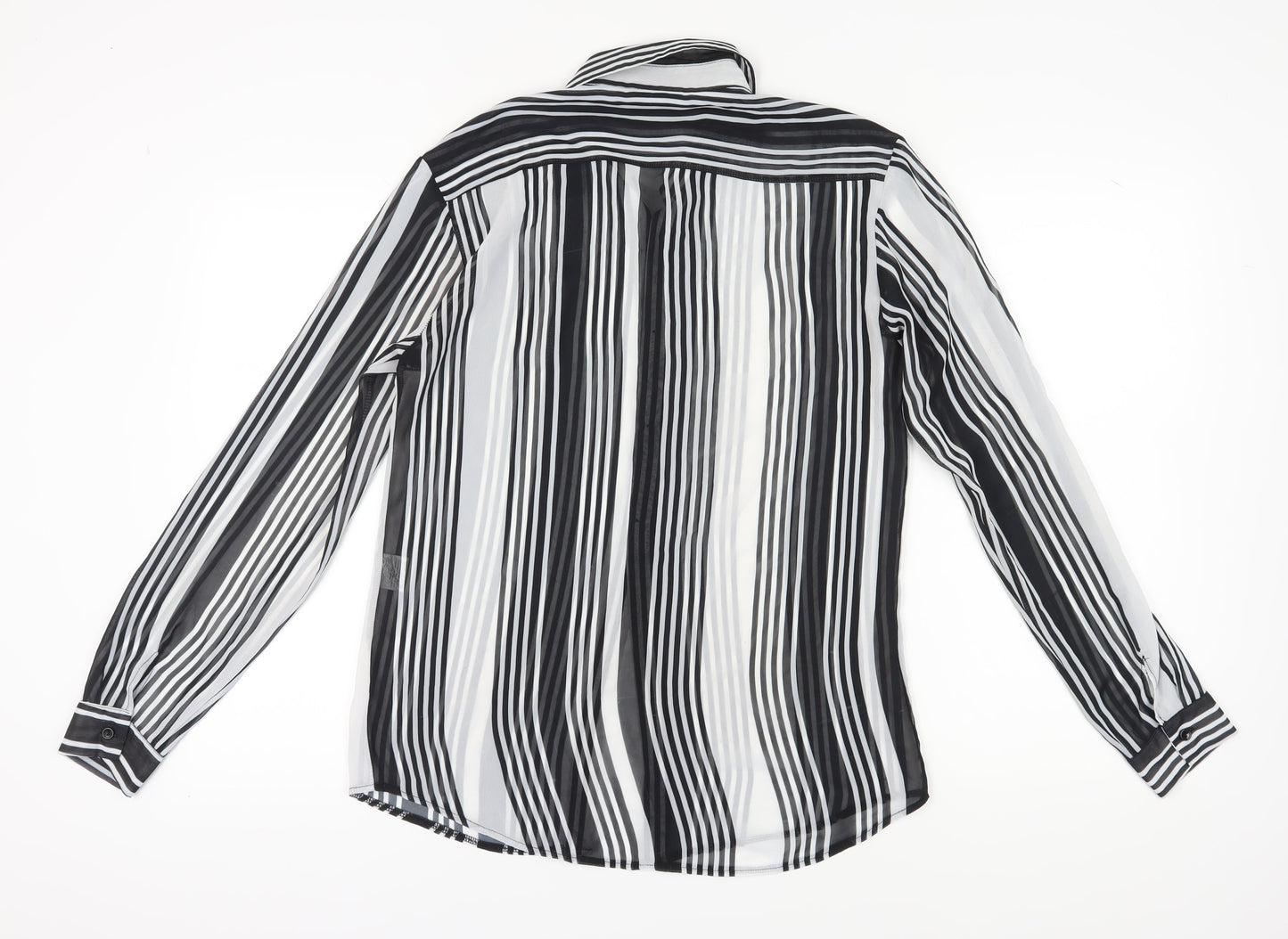Unisex Adults UK Size S Reclaimed Vintage Black Basic Button-Up