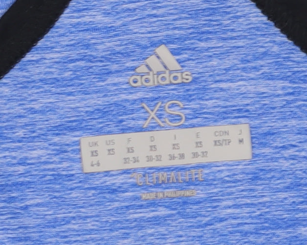 Adidas Women's Blue XS Racerback Tank Top