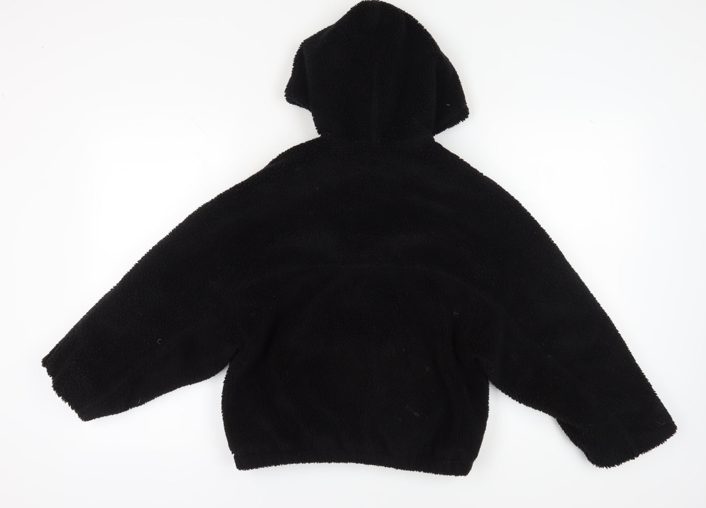 Zara Girls Black Hooded Jacket, 11-12 Years, Winter Essential