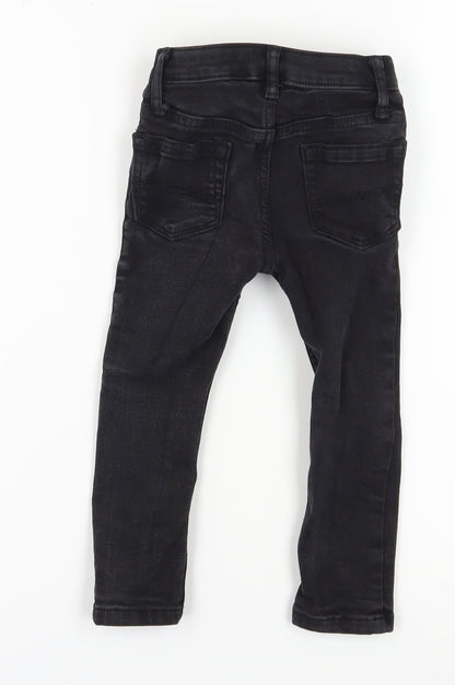 River Island Girls Black Skinny Jeans 2-3 Years
