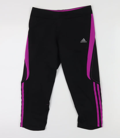 Adidas Women's Black Capri Running Trousers S