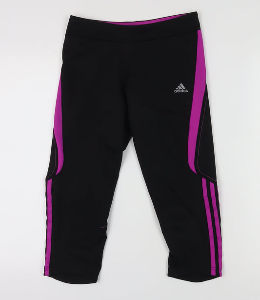 Adidas Women's Black Capri Running Trousers S
