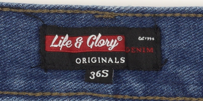 Life & Glory Men's Blue Straight Jeans Size 36