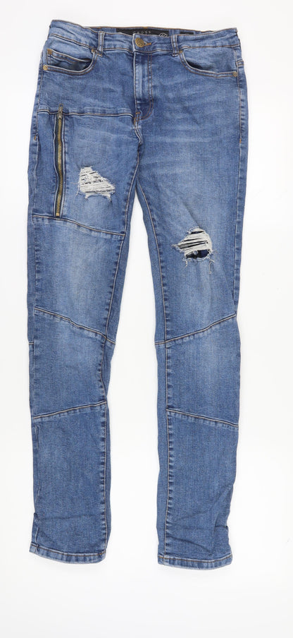 Cross Hatch Men's Blue Straight Jeans 30W 34L