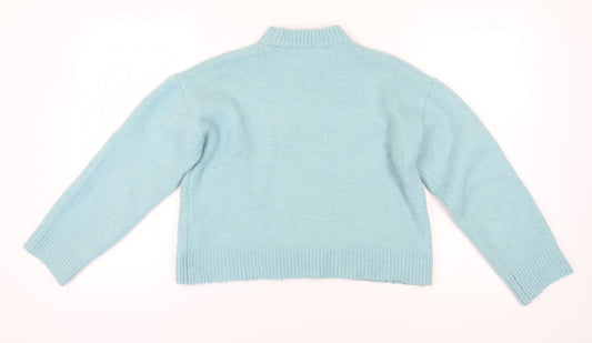 Womens UK Size 6 Zara Blue Pullover Jumper