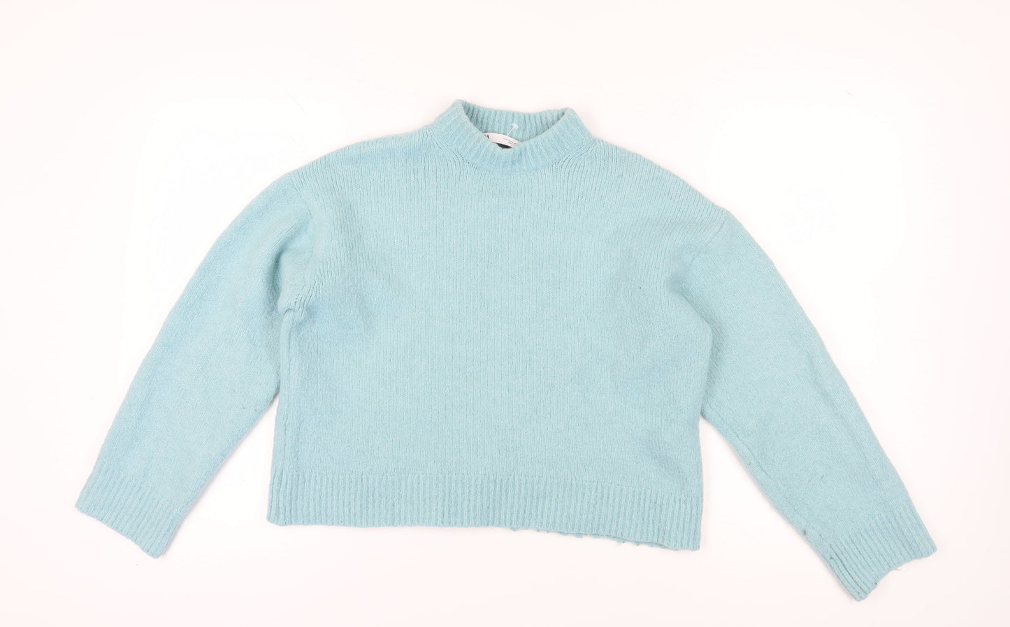 Womens UK Size 6 Zara Blue Pullover Jumper