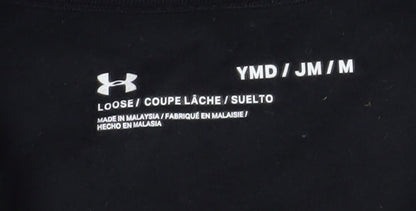 Under Armour Boys Black Pullover Hoodie M