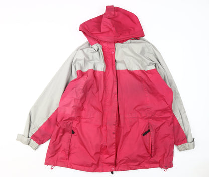Womens UK Size 14 being Casual Multicoloured Rain Coat