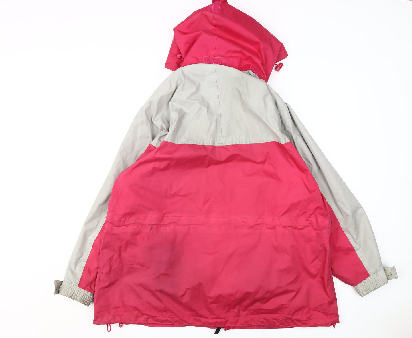 Womens UK Size 14 being Casual Multicoloured Rain Coat