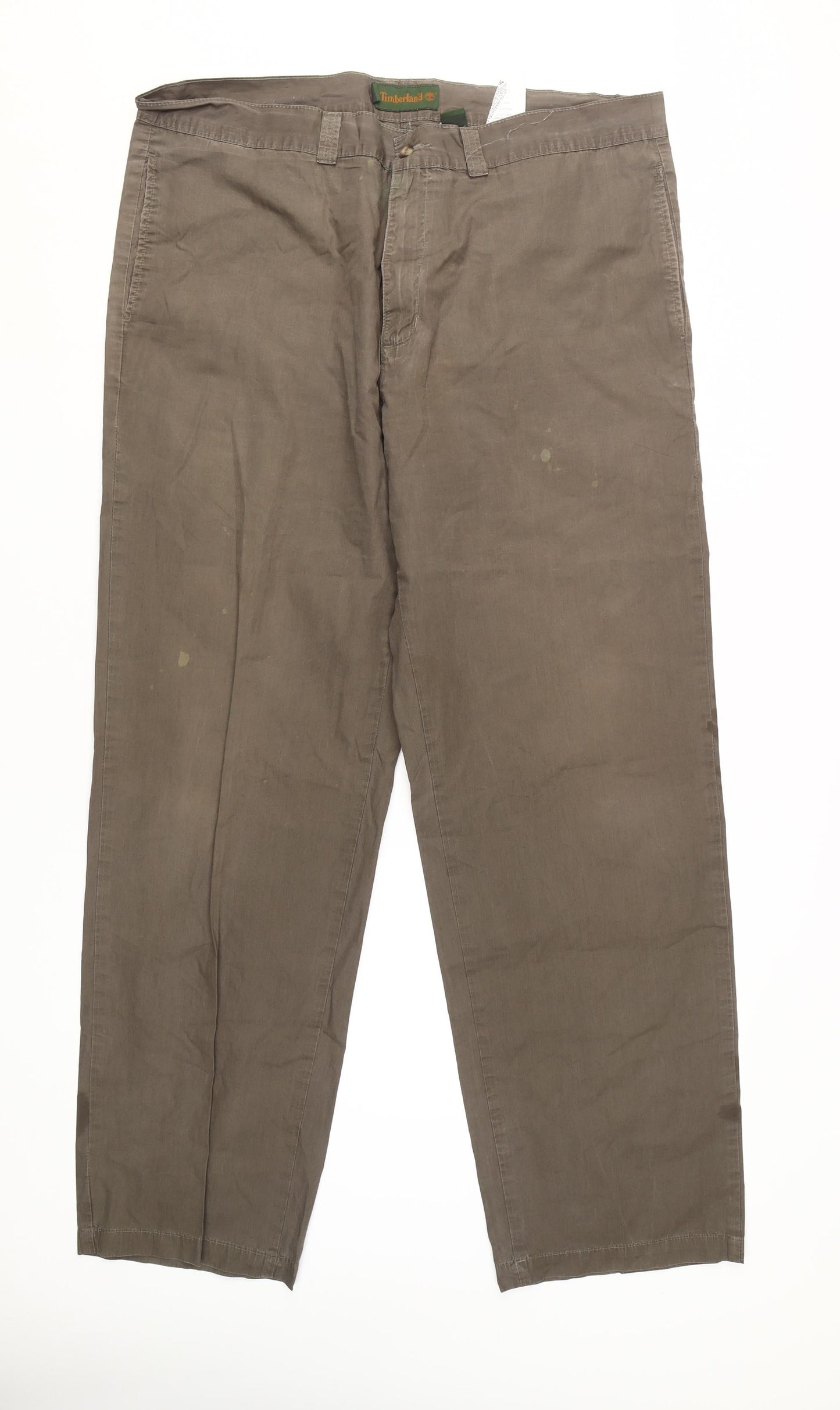 Timberland Men's Brown Chino Trousers, Size 40, Casual Wear