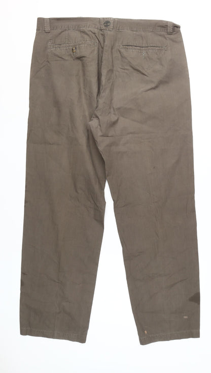Timberland Men's Brown Chino Trousers, Size 40, Casual Wear