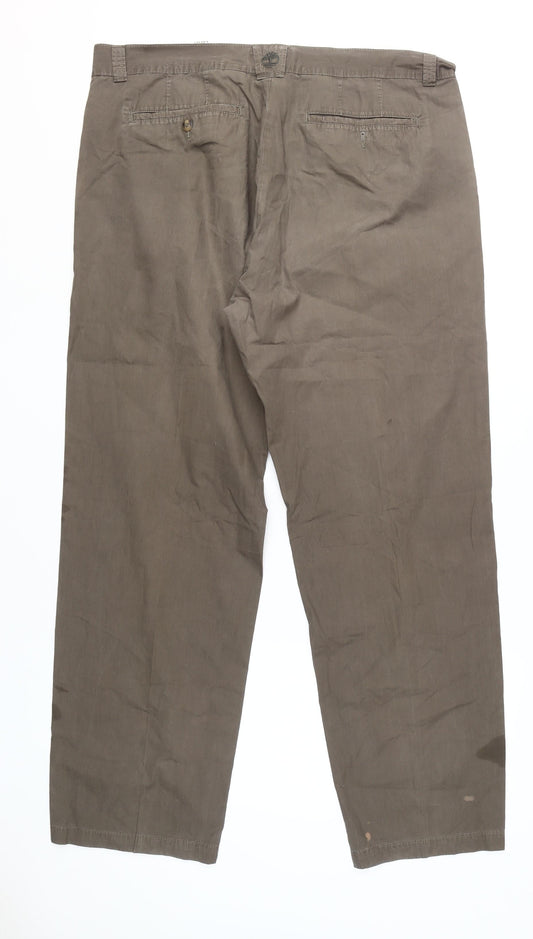 Timberland Men's Brown Chino Trousers, Size 40, Casual Wear