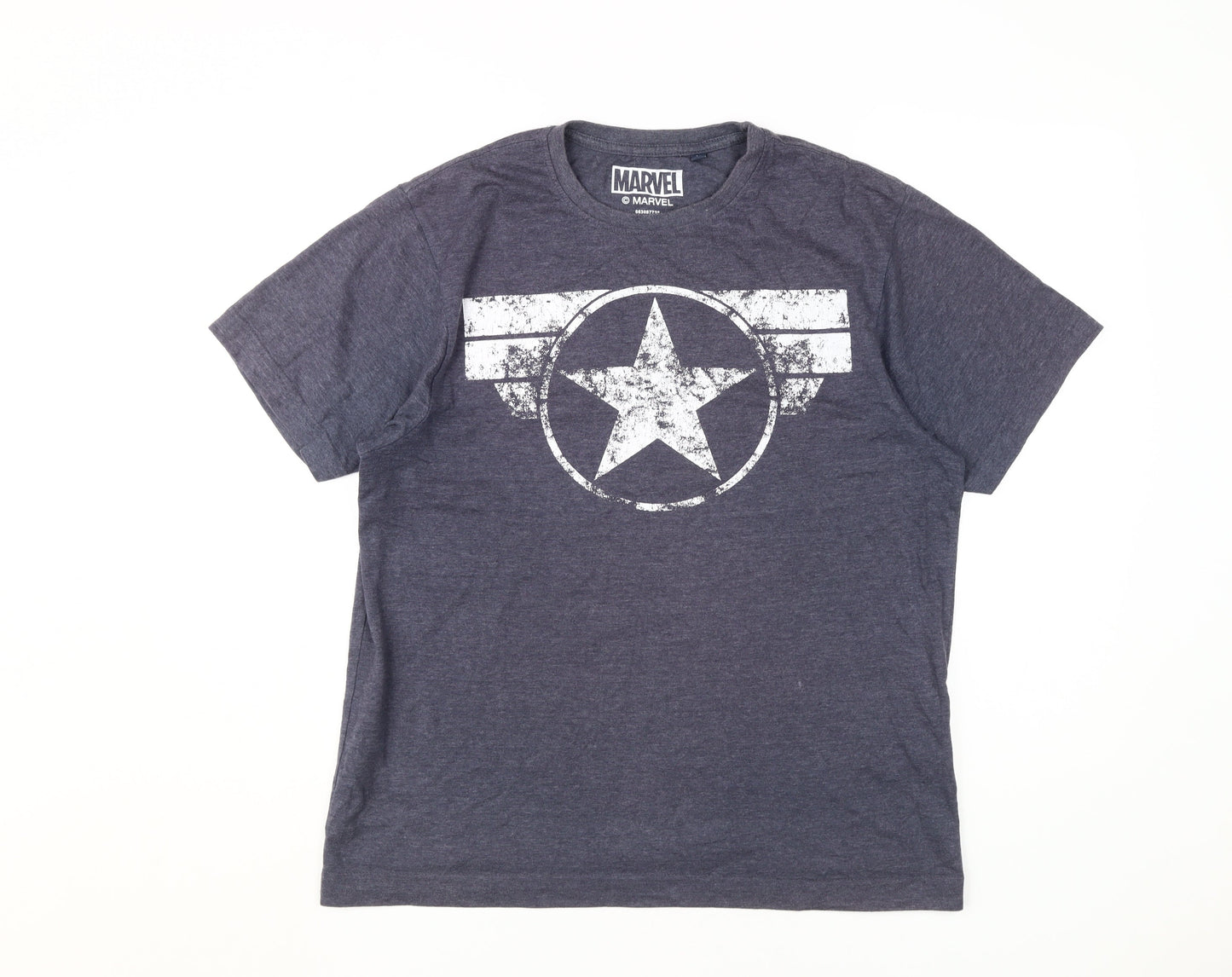 Marvel Grey Men's M T-Shirt Short Sleeve Superhero