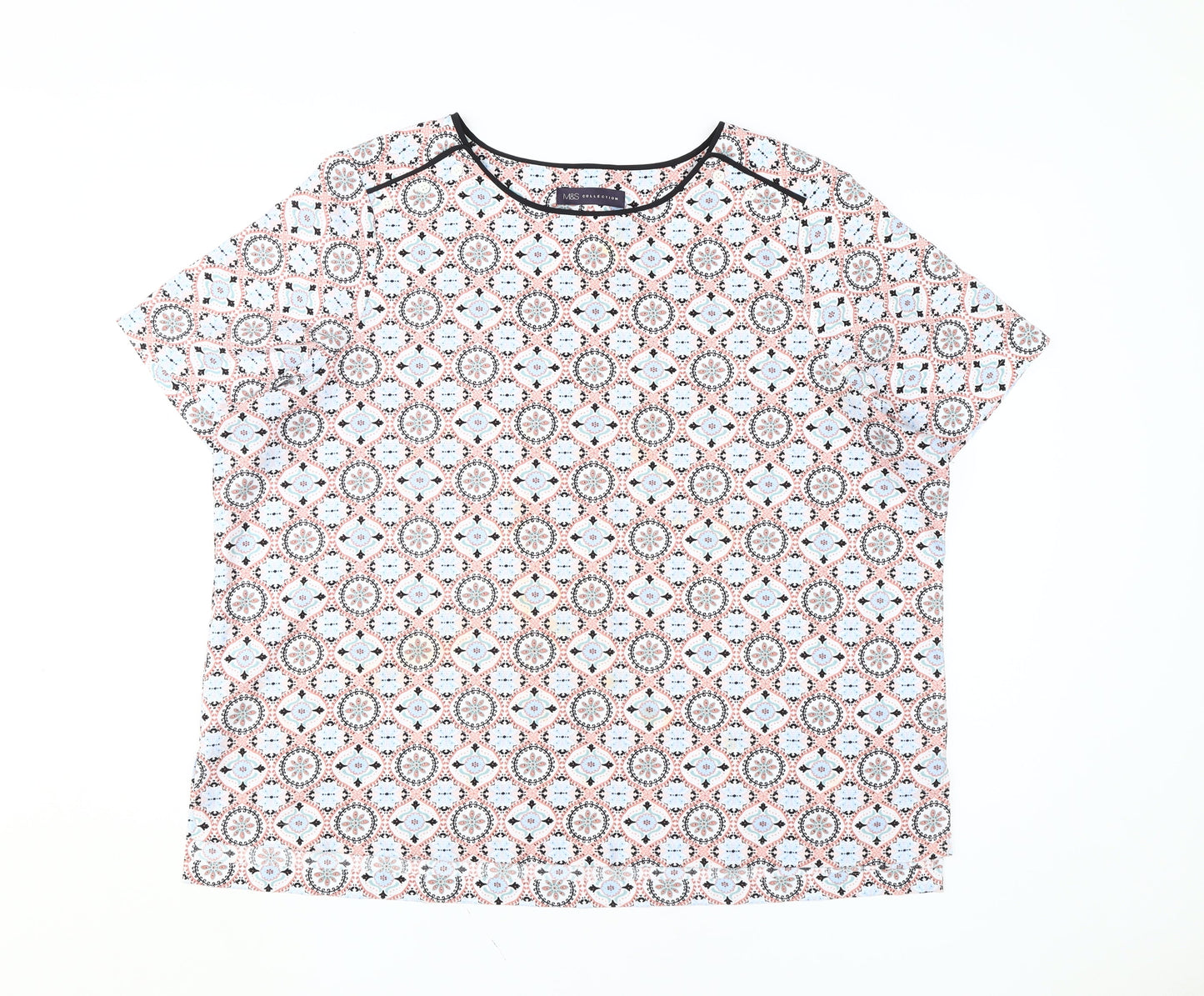 Womens UK Size 22 Marks and Spencer Multicoloured  T-Shirt