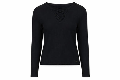 Womens UK Size S Hollister Black Basic T-Shirt