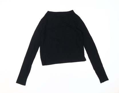 Womens UK Size S Hollister Black Basic T-Shirt