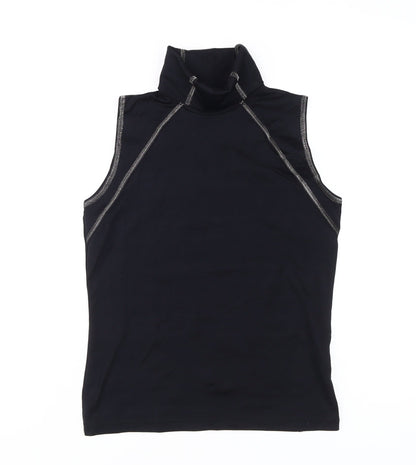 Womens UK Size 10 Full Circle Black Basic Tank