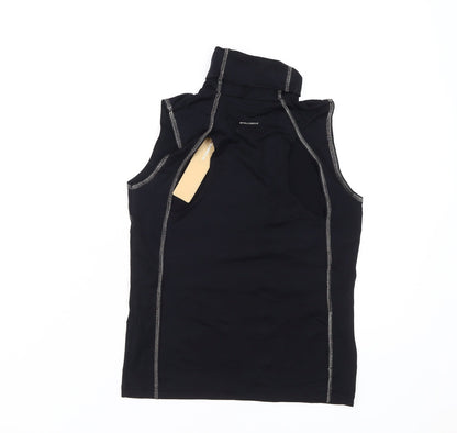 Womens UK Size 10 Full Circle Black Basic Tank