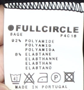 Womens UK Size 10 Full Circle Black Basic Tank
