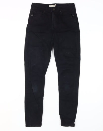 Topshop Black Skinny Jeans Women Size 8 Stretch Cotton