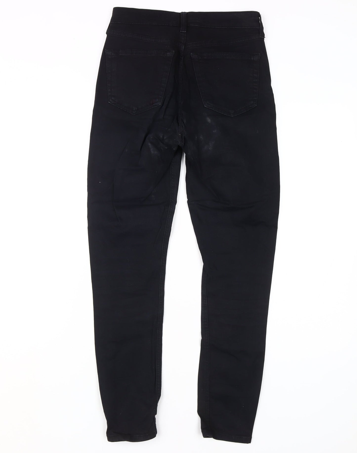 Topshop Black Skinny Jeans Women Size 8 Stretch Cotton