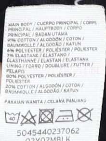 Topshop Black Skinny Jeans Women Size 8 Stretch Cotton