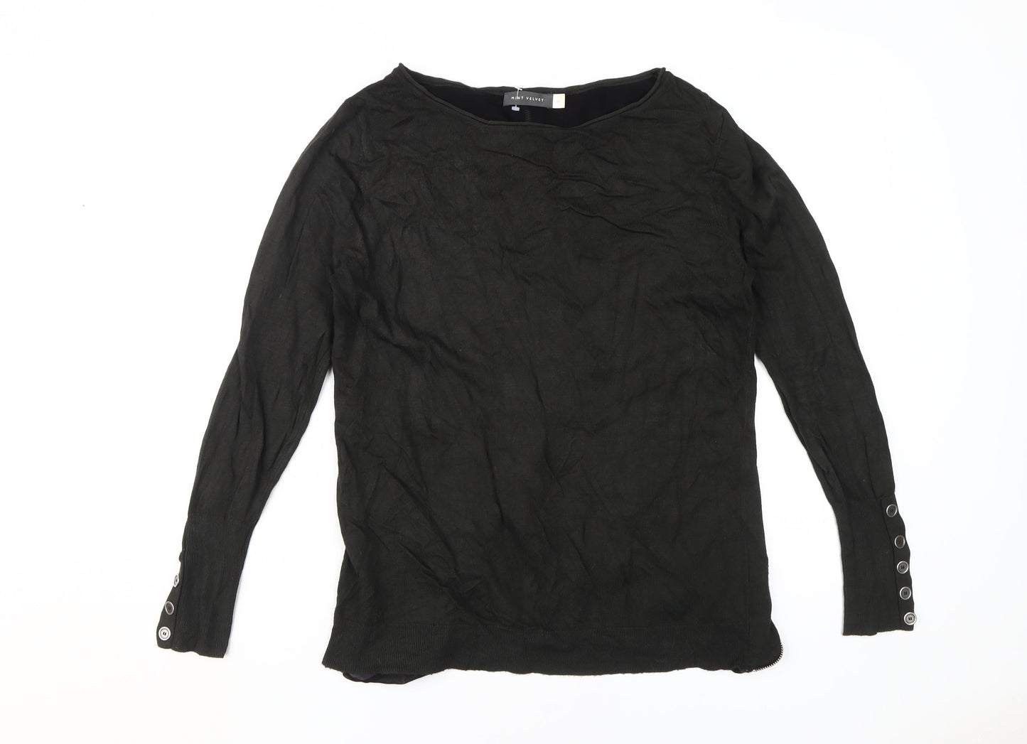 Womens UK Size 12 Mint Velvet Black Pullover Jumper