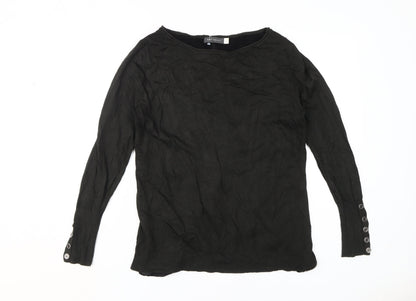 Womens UK Size 12 Mint Velvet Black Pullover Jumper