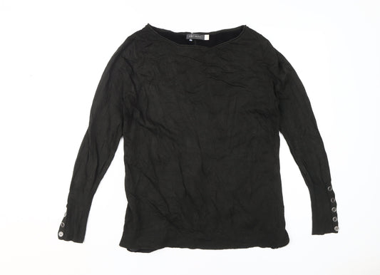 Womens UK Size 12 Mint Velvet Black Pullover Jumper