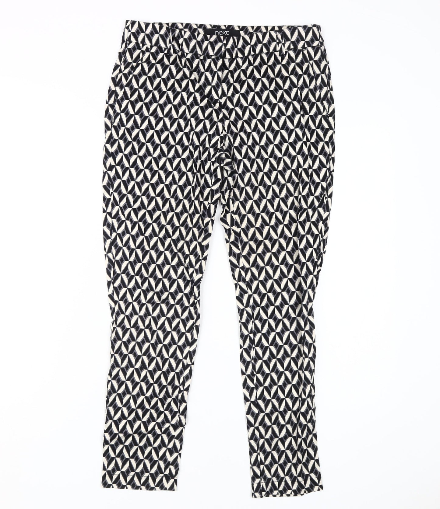 Womens UK Size 8 NEXT Regular Fit Casual Multicoloured Trousers